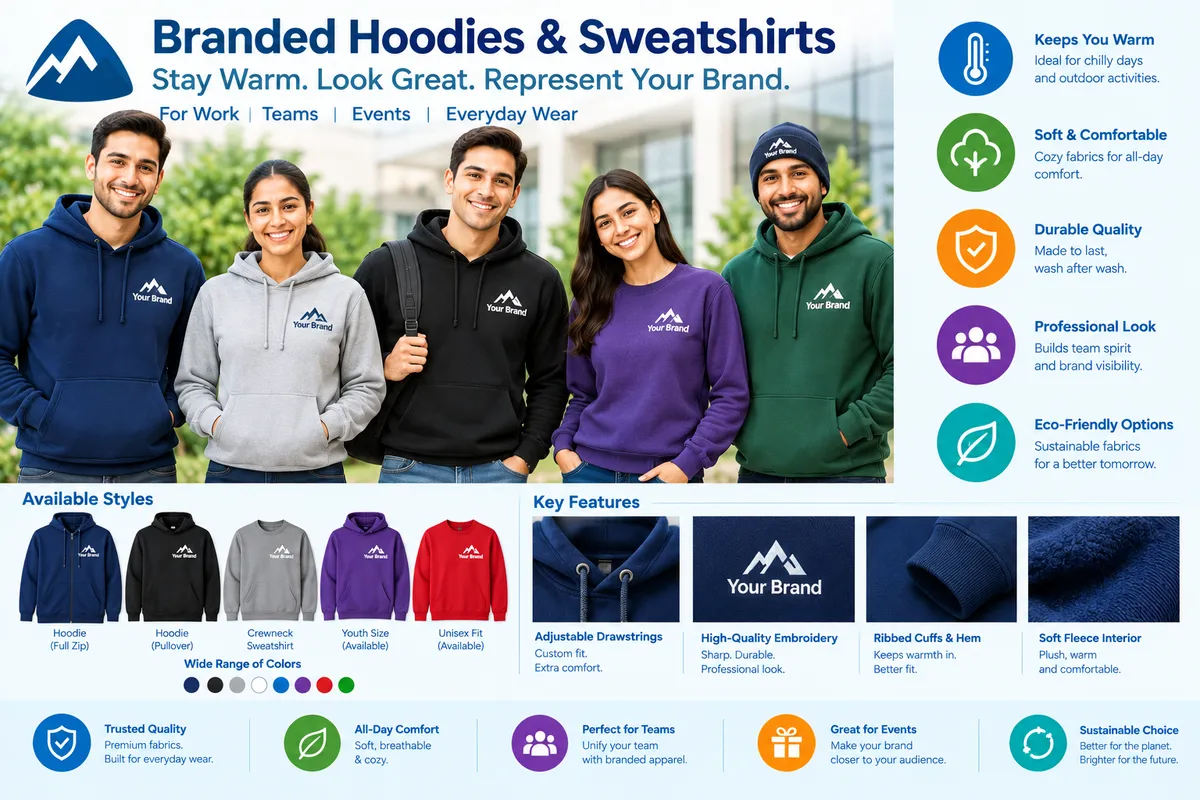 Branded Hoodies & Sweatshirts