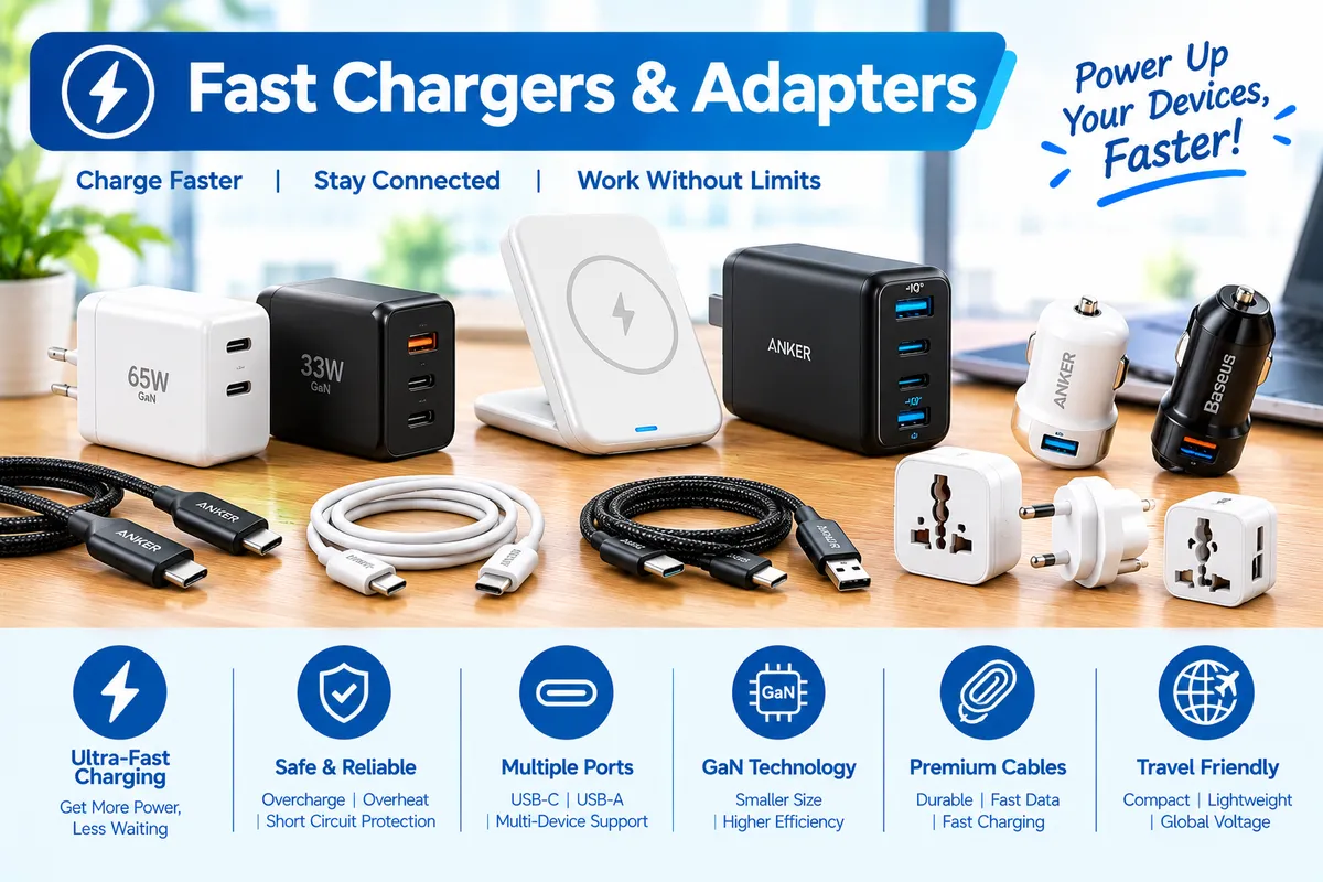Fast Chargers & Adapters