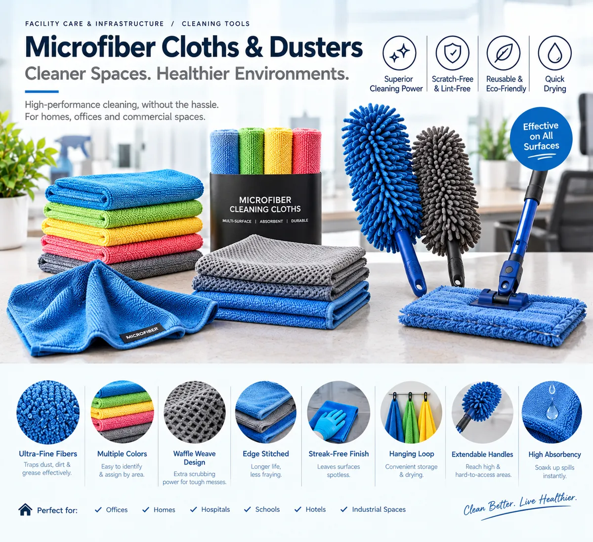 Microfiber Cloths & Dusters